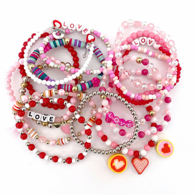 Valentine LOVE Convo Hearts Jar DIY Bead Kit