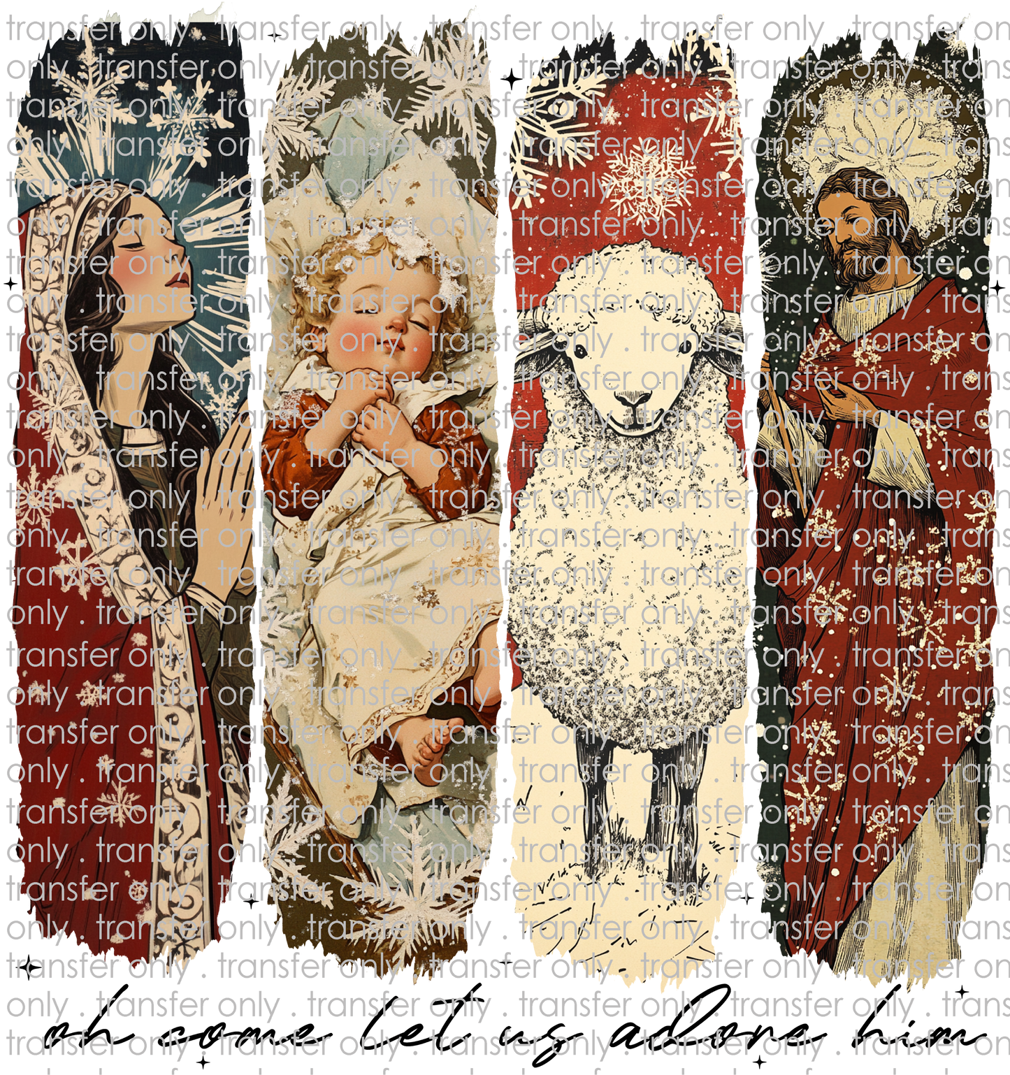 CHR 1180 Nativity Scene Retro
