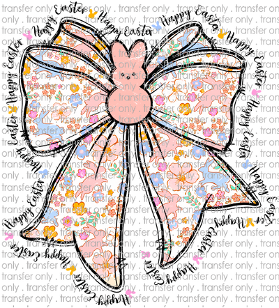 EST 222 Bunny Flower Easter Bow