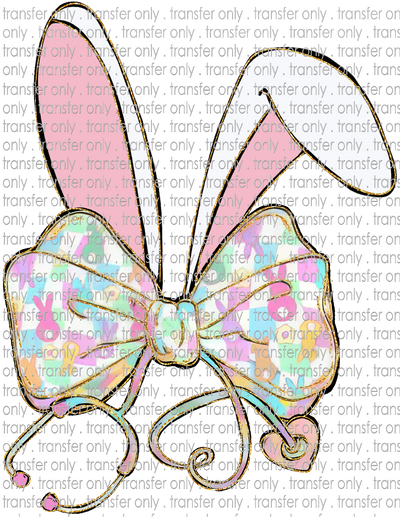 EST 236 Nurse Bunny Ears with Bow
