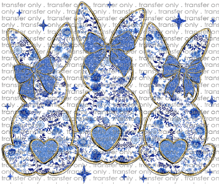 EST 238 Three Blue Bunnies
