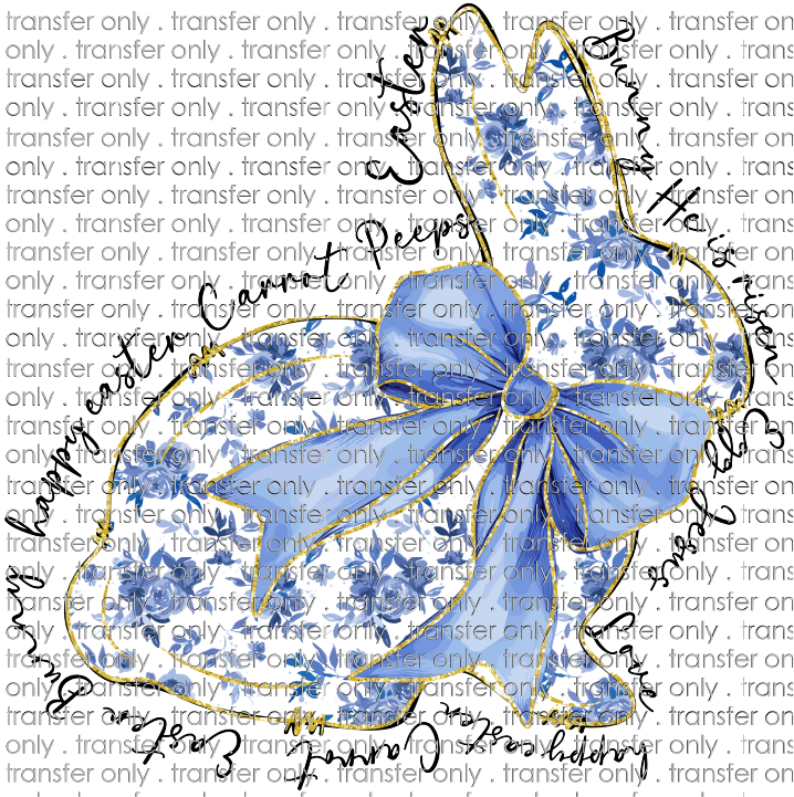 EST 259 Bunny Blue Floral with Bow