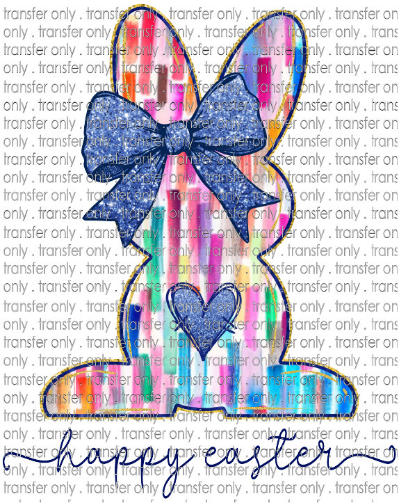EST 260 Bunny Colorful Happy Easter