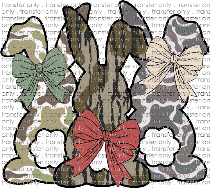 EST 264 Camo Bunnies with Bows