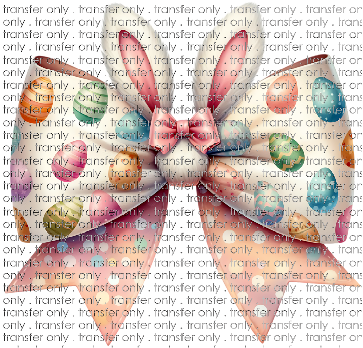 EST 266 Bunny Bow with Easter Eggs