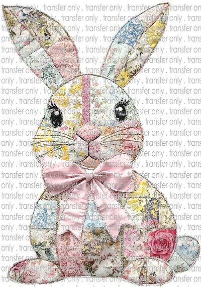 EST 267 Easter Bunny Patchwork Floral
