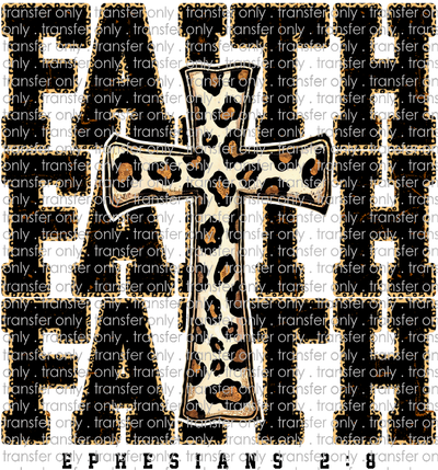 FAITH 203 Faith Faith Faith with Leopard Cross