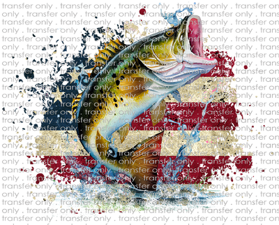 FAM 217 Bass and American Flag