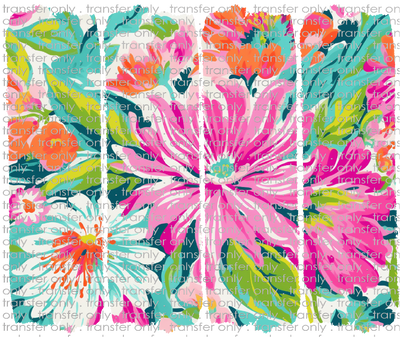 FLW 108 Retro Brushstroke Floral