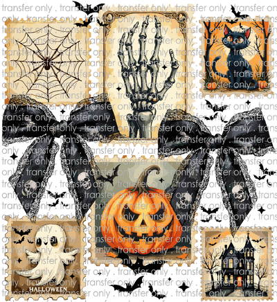 HALLO 342 Halloween Stamps with Bows