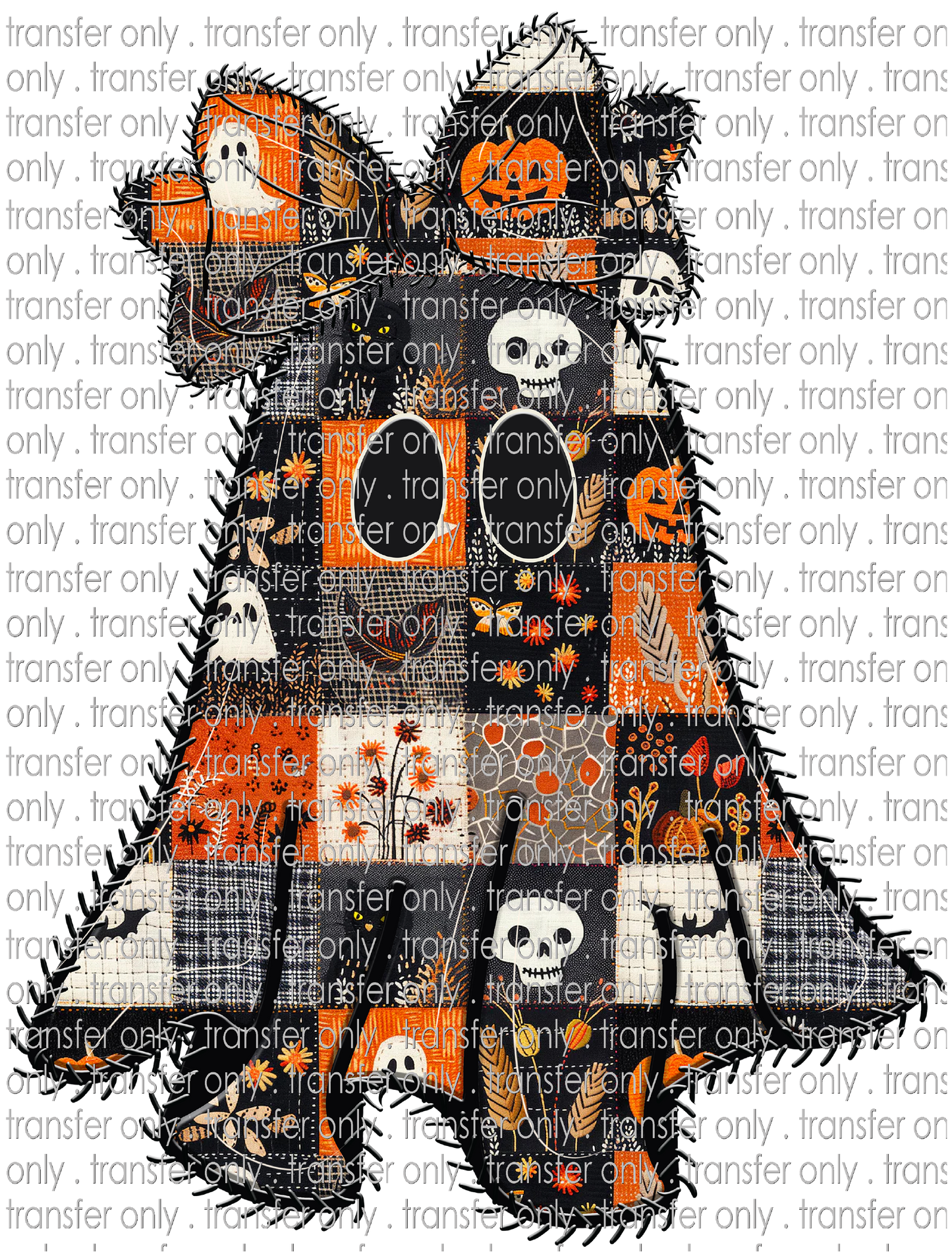 HALLO 375 Halloween Patchwork Ghost