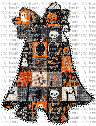 HALLO 375 Halloween Patchwork Ghost