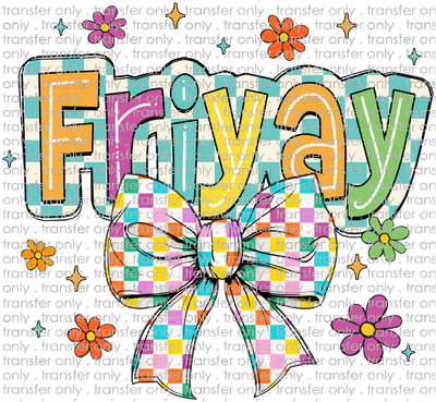 SCH 2074 Multi Color Friyay with Bow
