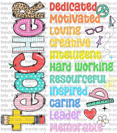 SCH 2078 Teacher Dedicated Motivated Loving