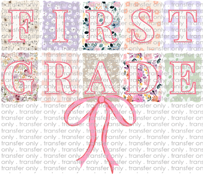 SCH 2086 First Grade patterned with Bow