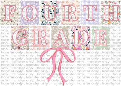 SCH 2117 Fourth Grade Patterned with Bow