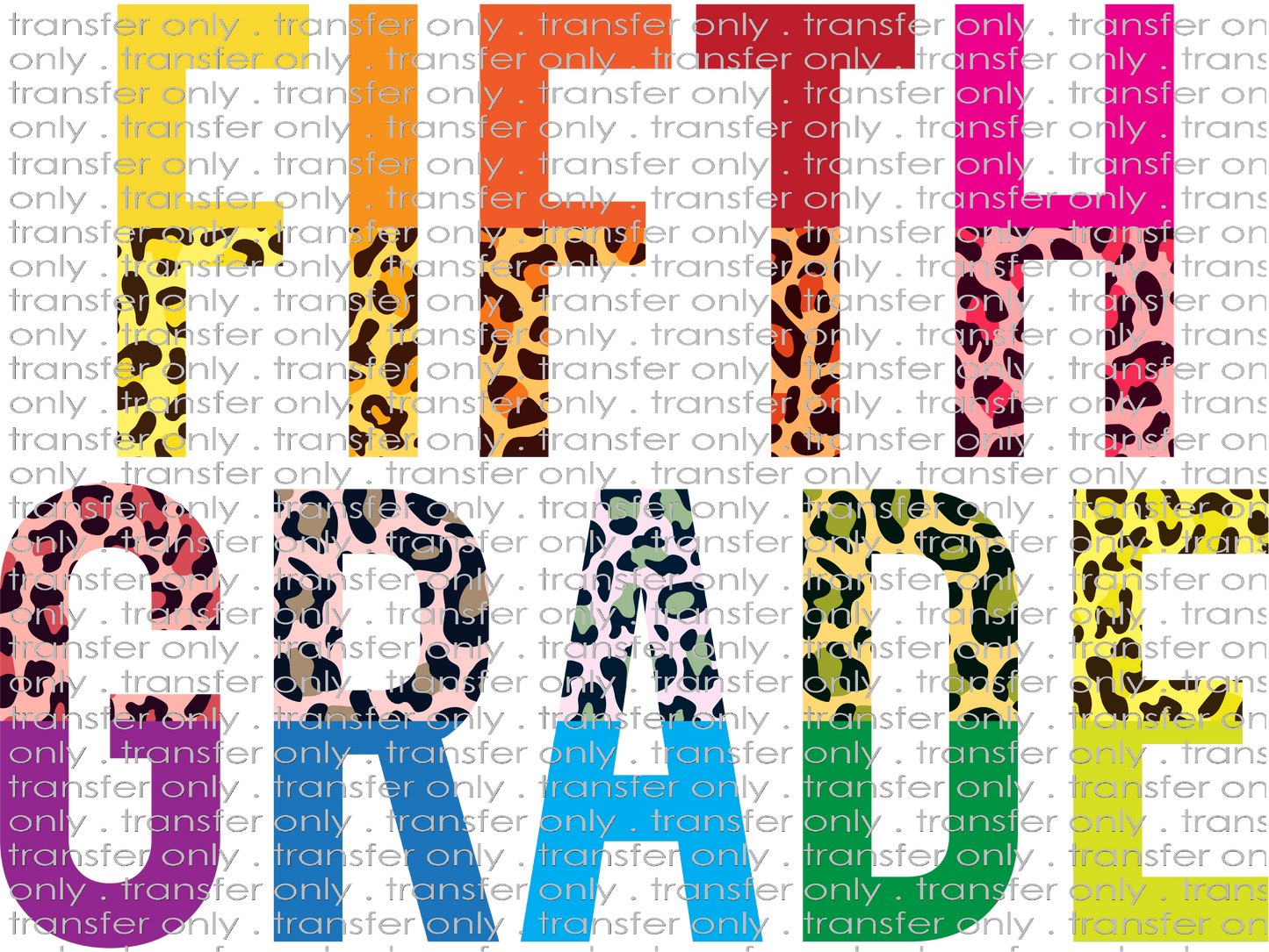 SCH 810 Rainbow Leopard Fifth Grade