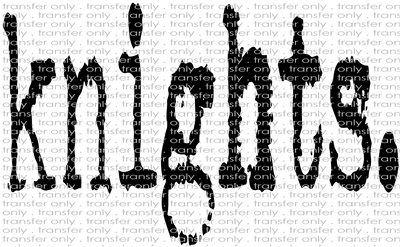 SCHMAS 527 Knights Typography