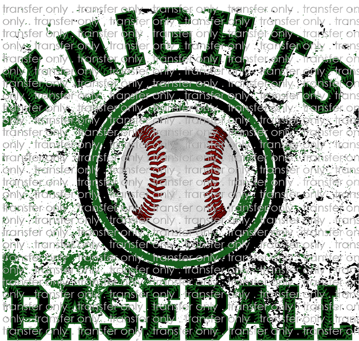 SCHMAS 529 Knights Baseball Splatter