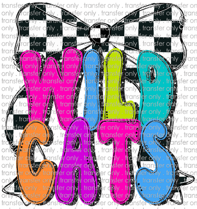 SCHMAS 536 Wildcats Checkered Bow