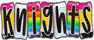 SCHMAS 565 Knights Notebooks, Pencils, Rainbows