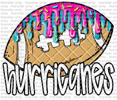 SCHMAS 598 Hurricanes Football Ice cream Drip