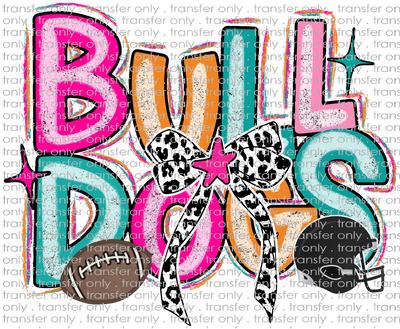 SCHMAS 620 Bulldogs Colorful Football