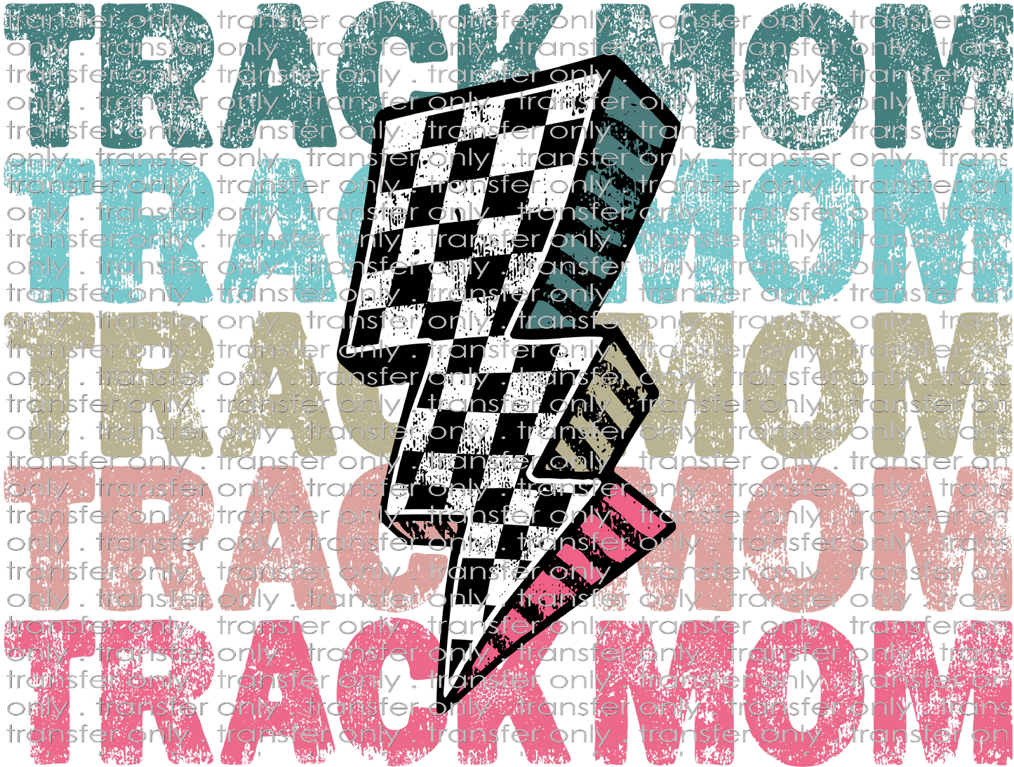 SPT 587 Track Mom Lightning Bolt Checkered