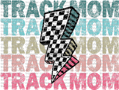 SPT 587 Track Mom Lightning Bolt Checkered
