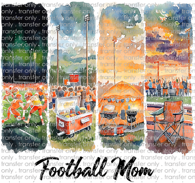 SPT 641 Watercolor Football Mom
