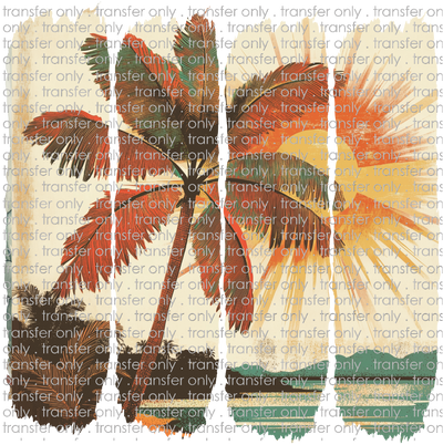 SUM 137 Tropical Scene Brushstroke