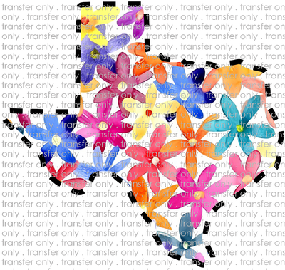 TX 144 Texas Watercolor Floral