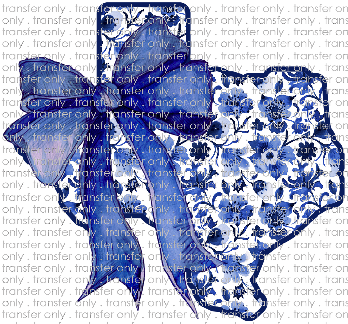TX 156 Floral TEXAS with Bows