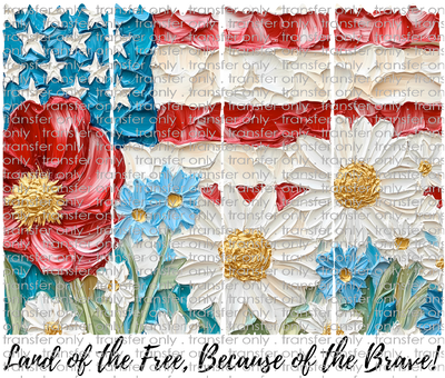 USA 269 American Flag with Flowers