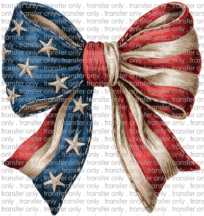 USA 287 4th of July American Flag Bow