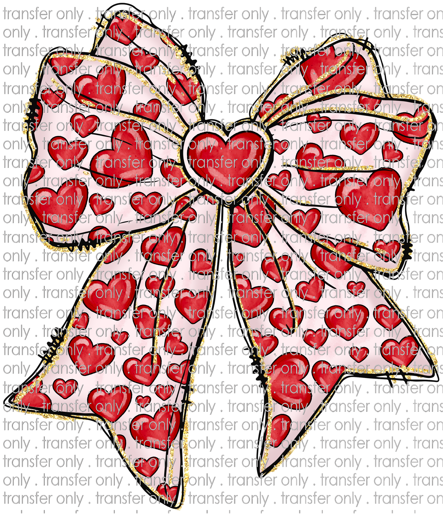 VAL 436 Big Bow with Hearts