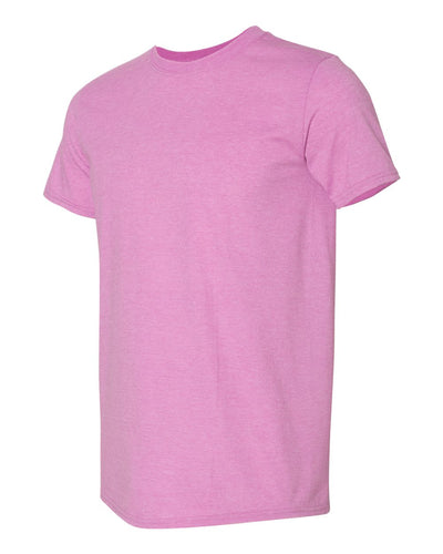 Heather Radiant Orchid Gildan SoftStyle 64000
