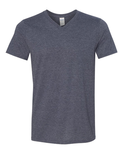 Heather Navy - Gildan - Softstyle® V-Neck - 64V00