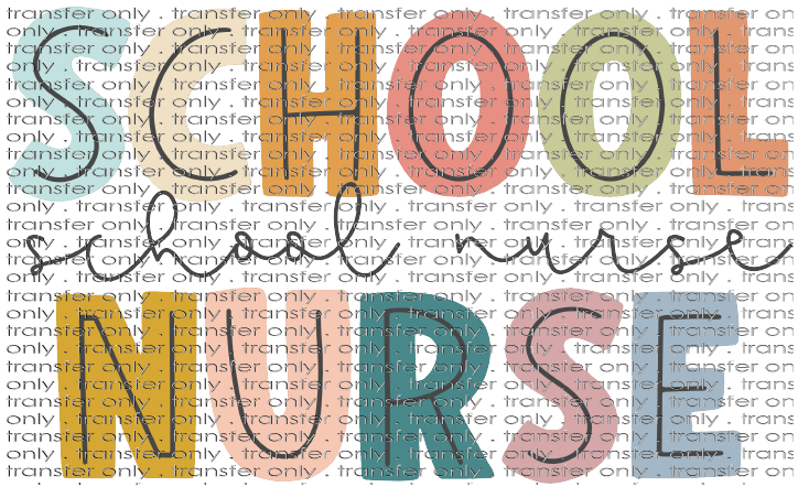 SCH 599 Color Block School Nurse